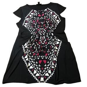 Alfani Geometric Print Dress Women's Sz L